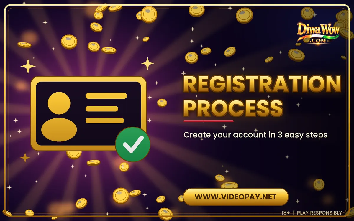 Diwa Wow quick account registration banner